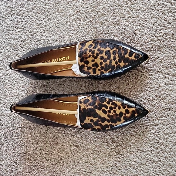 NIB Tory Burch Lila 20mm Eel Leather Loafer size 10.5 - Picture 4 of 13